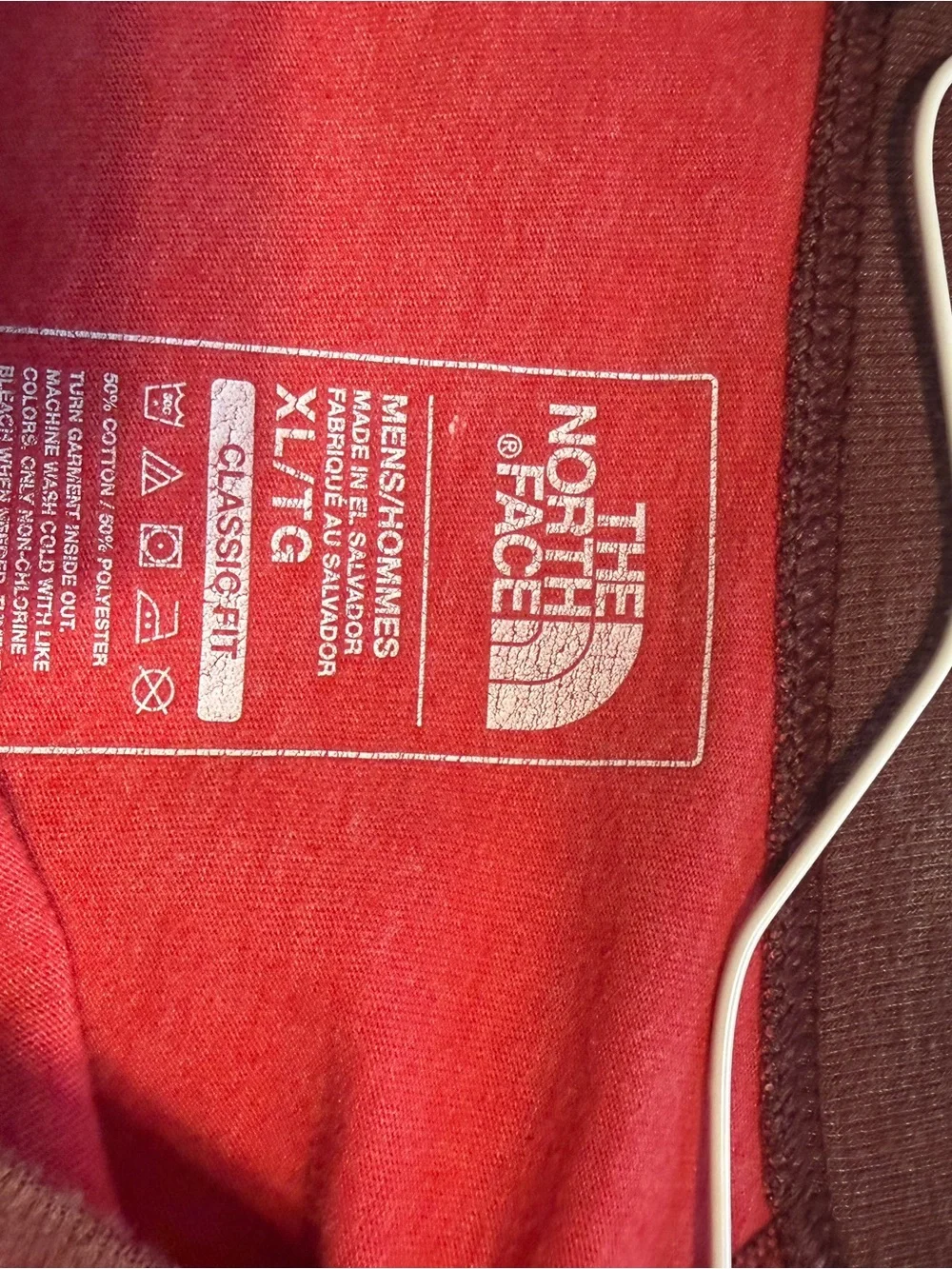 The North Face Men’s Red Raglan Sleeve Logo Top